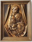 OBRAZ ŚWIĘTA RODZINA - DUŻA PŁASKORZEŹBA - SR6-1 ART DECO