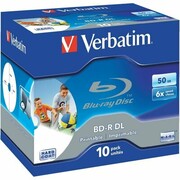 BD-R DL Verbatim 6x 50GB (Jewel Case 10) Blu-Ray Printable VERBATIM