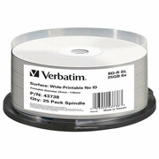 Verbatim BD-R 6x 25GB 25P CB DL Printable NO ID 43738 VERBATIM