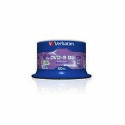 Verbatim DVD+R 8x 8.5GB 50P CB Double Layer 43758 VERBATIM