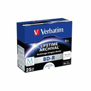 M-DISC BD-R VERBATIM 25GB X4 PRINTABLE (5 JEWEL CASE) VERBATIM