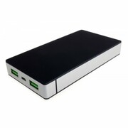 SUNEN PowerNeed - Power Bank 10000mAh, USB 5V, 1 A i 5V, 2.4A, czarno-srebrny SUNEN