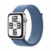 Smartwatch Apple Watch SE GPS 44mm srebrny aluminium + zimowy błękitny pasek Apple
