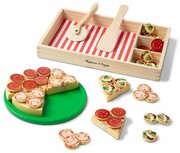 Drewniana pizza do krojenia i układania Melissa & Doug