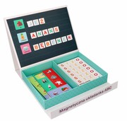 Układanka magnetyczna ABC z literkami i obrazkami - polskie znaki Adam Toys Adam Toys