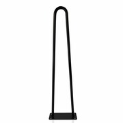 Metalowa noga do mebli DP40 cm czarny satyna loft HG DECO