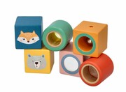 Drewniane klocki odkrywców do rączki Adam Toys