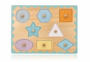 Drewniana Układanka z Uchwytami Kształty i Kolory – Adam Toys Adam Toys