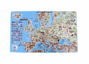 Magnetyczna mapa Europy XXXL Woodyland Woody