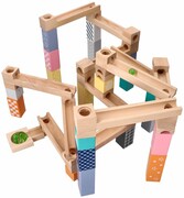 Kulodrom drewniany pastelowy 53el. Adam Toys