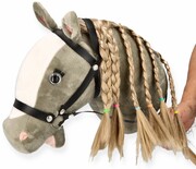 Konik na patyku Hobby Horse Siwek Premium AdamToys