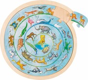 Puzzle okrągłe zwierzęta Goki