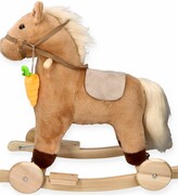 Konik na biegunach z marchewką AdamToys