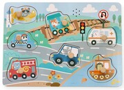 Puzzle dźwiękowe Pojazdy Adam Toys
