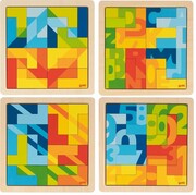 Puzzle wyobraźni - zestaw 4 sztuk Goki