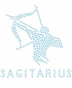 Naprasowanki Naplamki z cyrkoniami - Strzelec - znaki zodiaku Naplamki