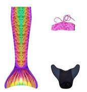 Syreni ogon - monopłetwa do pływania Cancun + bikini Kuaki Mermaids