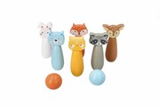 Drewniane kręgle leśne zwierzęta Adam Toys