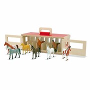 Drewniana stajnia na 8 stanowisk Melissa & Doug