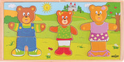 Układanka do ubierania Wesoła Rodzina Misiów Woodyland Woody