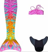 Syreni ogon - monopłetwa do pływania Malibu + bikini Kuaki Mermaids