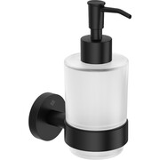 Dozownik do mydła Deante JAŚMIN 200 ml, stal w kolorze czarnym nierdzewna Deante