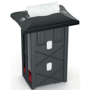 Pojemnik na serwetki w składce do zabudowy Tork Xpressnap pojemność 675 szt., czarne tworzywo ABS Tork