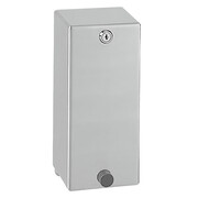 Dozownik do mydła wiszący wandaloodporny 1000 ml KWC Heavy Duty, stal nierdzewna matowa KWC