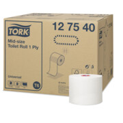 Papier toaletowy do dozownika z automatyczną zmianą rolek Tork 27 rolek 1 warstwa 100 m średnica 13.2 cm biała makulatura Tork