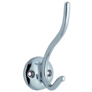 Wieszak do łazienki podwójny ZnAl w połysku Gamet