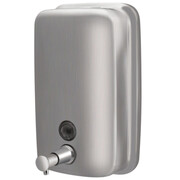 Dozownik do mydła w płynie Bisk 1000 ml, stal nierdzewna matowa Bisk