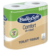 Papier toaletowy Bulkysoft Comfort 40 rolek 2 warstwy 52.5 m średnica 12 cm biały celuloza Bulkysoft