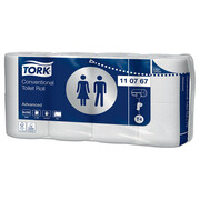 Papier toaletowy Tork Advanced 8 rolek 2 warstwy 30 m średnica 10.3 cm biała makulatura Tork