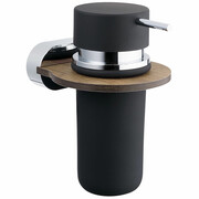 Dozownik do mydła stojący Bisk BERGEN, ZnAl / tworzywo HPL / ceramika Bisk