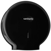 Pojemnik na papier toaletowy Midi Sanitario Negro plastik czarny Sanitario