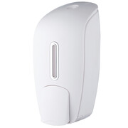 Dozownik do mydła w płynie Bisk F1 1000 ml, białe tworzywo ABS Bisk