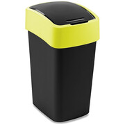Kosz na śmieci Curver FLIP BIN 25 litrów, czarny/żółty plastik Curver