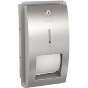 Pojemnik na papier toaletowy podtynkowy KWC STRATOS stal matowa KWC