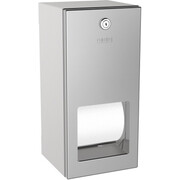 Pojemnik na papier toaletowy z rolką zapasową KWC RODAN stal matowa KWC