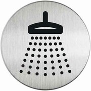 Oznaczenie drzwi – Prysznic metalowe okrągłe Durable