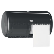 Pojemnik na papier toaletowy w rolkach podwójny Tork czarny Tork