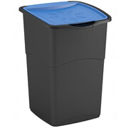 Kosz na śmieci Curver KORAL 47 litrów, czarny/niebieski plastik Curver