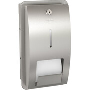 Pojemnik na papier toaletowy wnękowy KWC STRATOS stal matowa KWC