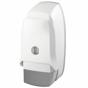 Dozownik łokciowy na płyn dezynfekcyjny i mydła w płynie Bisk 500 ml, białe tworzywo ABS Bisk