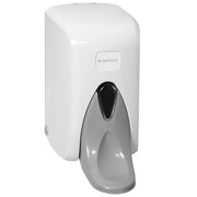 Łokciowy dozownik do mydła w płynie Sanitario ESTE 500 ml, białe tworzywo ABS Sanitario