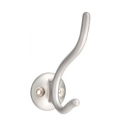 Wieszak do łazienki podwójny pionowy ZnAl matowy Gamet