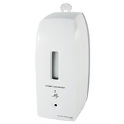 Automatyczny dozownik mydła w płynie i płynu do dezynfekcji Bisk MASTERLINE ak1 500 ml, białe tworzywo ABS Bisk