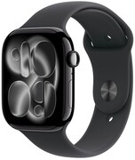Smartwatch Apple Watch Series 11 GPS 46mm Aluminium czarny z paskiem sport czarny S/M MEUW4 Apple