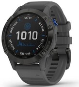 Smartwatch Garmin Fenix 6 Pro Solar czarny z szarym paskiem 010-02410-11 Garmin