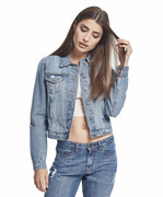 kurtka damska URBAN CLASSICS - Denim - TB1542 - bleached blue URBAN CLASSICS